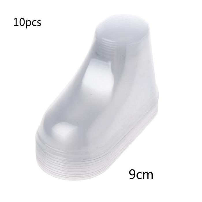 10pcs Display Sepatu Kaos Kaki Bayi Bahan Plastik Bening