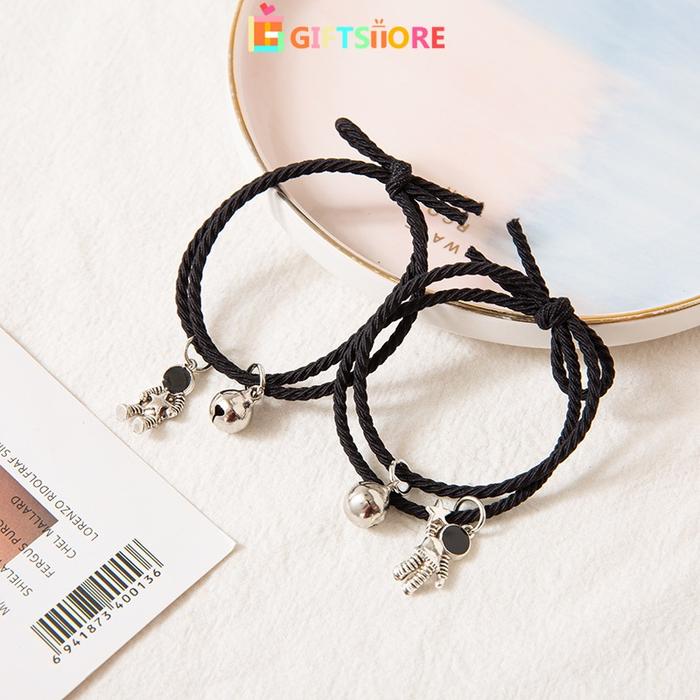 Gelang Magnet Couple Kuromi Astronot 2 Pcs  Pria Wanita GiftsStoreID