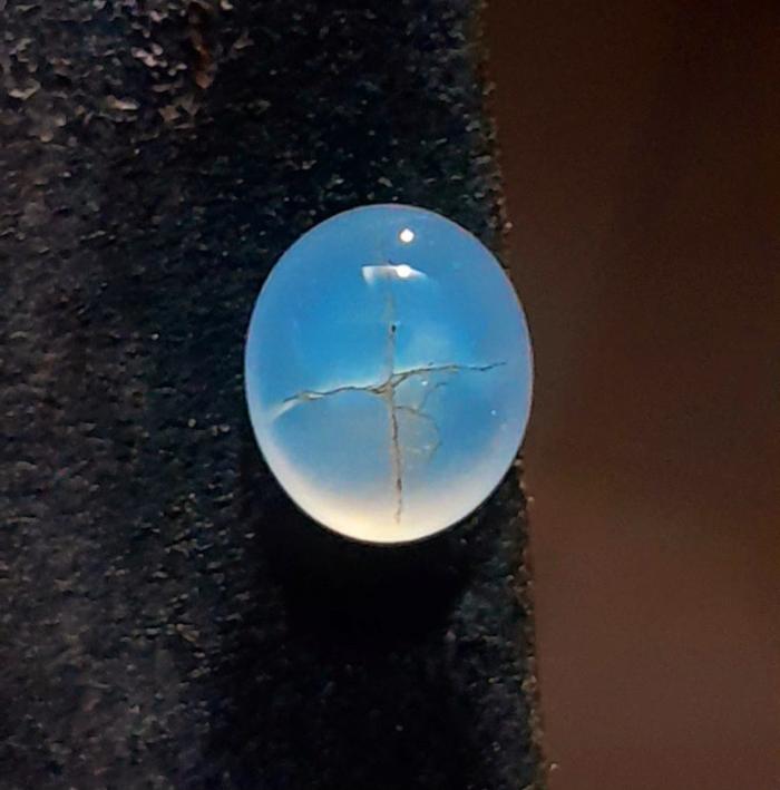 Natural Tapak Jalak Biru Langit Baturaja size kantoran kode 019