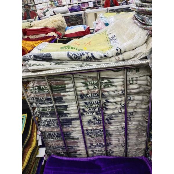READY! sajadah putih import Turki asli Aydin mensucat 70 x 110