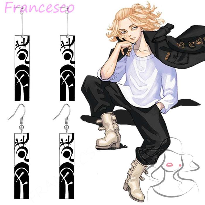 Francesco Tokyo Revengers Anting Pria Akrilik Anime Liontin Anting