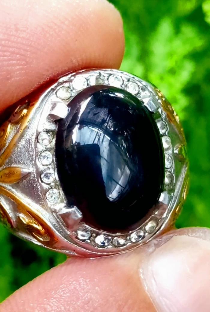 Black Obi bacan obi hitam kristal size kantoran