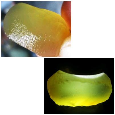 Natural Yellow Obi Bacan Obi Kuning kristal pola kasar