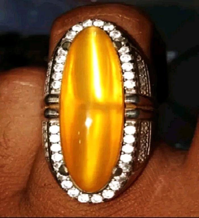 Natural Yellow Obi bacan obi kuning size jumbo 28mm