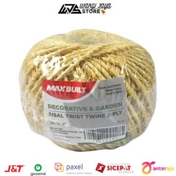 Tali Sisal Max Built Sisal Twist Twine 2 Ply Panjang 35 Meter