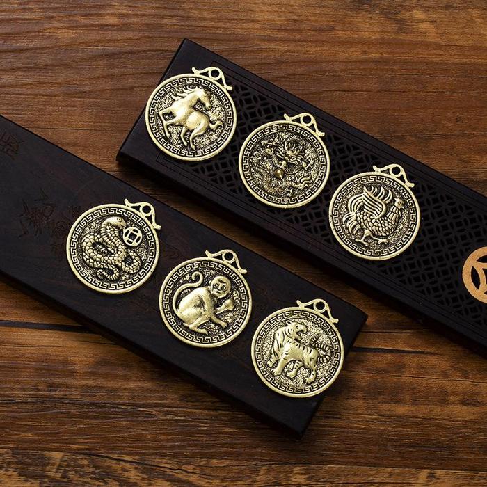 Liontin 12 Shio Buka Aura Hoki Keberuntungan - Ornamen Fengshui-