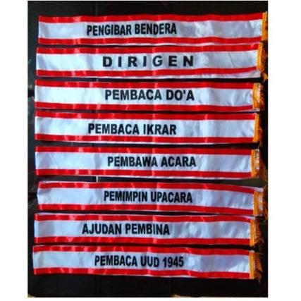 Selempang Upacara Bendera Lengkap SD SMP SMA Selendang Upacara