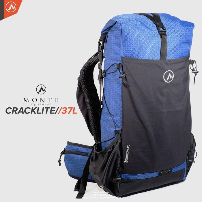 MONTE EQUIPMENT CRACKLITE 37L - LIMITED BLUE SAPHIR EDITION Diskon