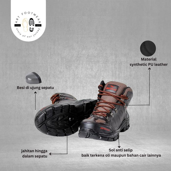 READY! Sepatu Safety Ujung Besi Paramount / Sepatu Kerja Lapangan