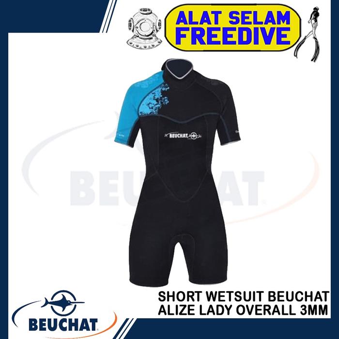 Short Wetsu Diving BeucAlize Lady Overall m Baju Peek Wana Sel no ssi