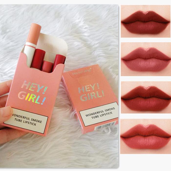 Lipstik Korea 4 Warna Lipstik Matte Tahan Lama