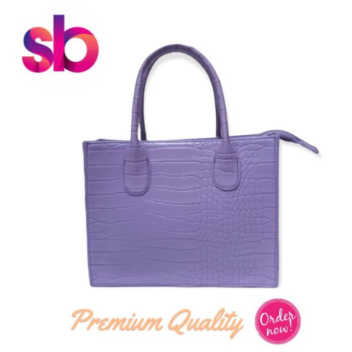 TAS SELEMPANG CROCO [ Lilac /Ungu Lavender] Sling Bag Korea Crocodile