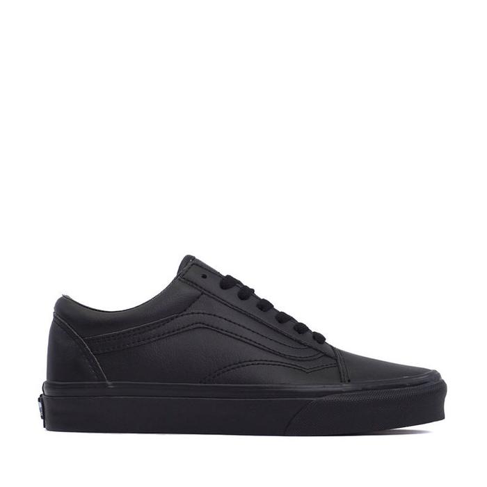 VANS OLD SKOOL CLASSIC TUMBLE (Leather) BLACK MONO