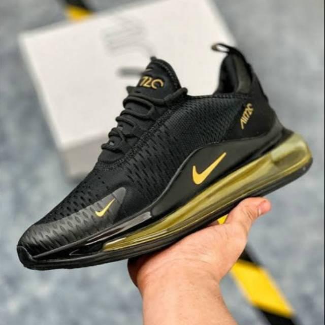 Sepatu Air Max 720 Black Gold Premium