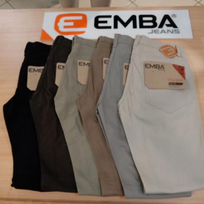 𝐄𝐌𝐁𝐀 Celana Emba Jeans Original Pria / Morgan Slim Fit