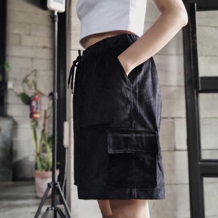 tab Edward Kelley , Essen Mike Fatigue Cargo Corduroy Black Short