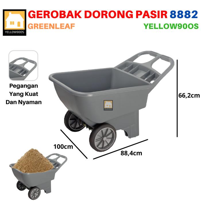 Gerobak Pasir Gerobak Dorong Bangunan Alat Angkut Barang 8882 Green Leaf