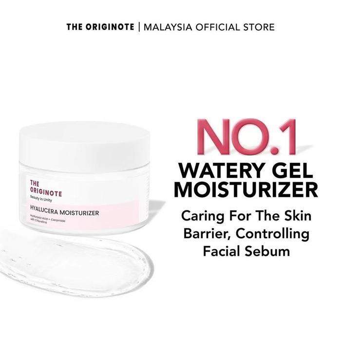 The Originote Hyalucera Gel Pelembab 50Ml Memperbaiki Wajah Pelindung