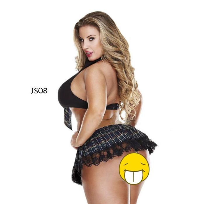 Lingerie Jumbo Kostum Cosplay Sexy Student Homedress Fit To Xxl Js08