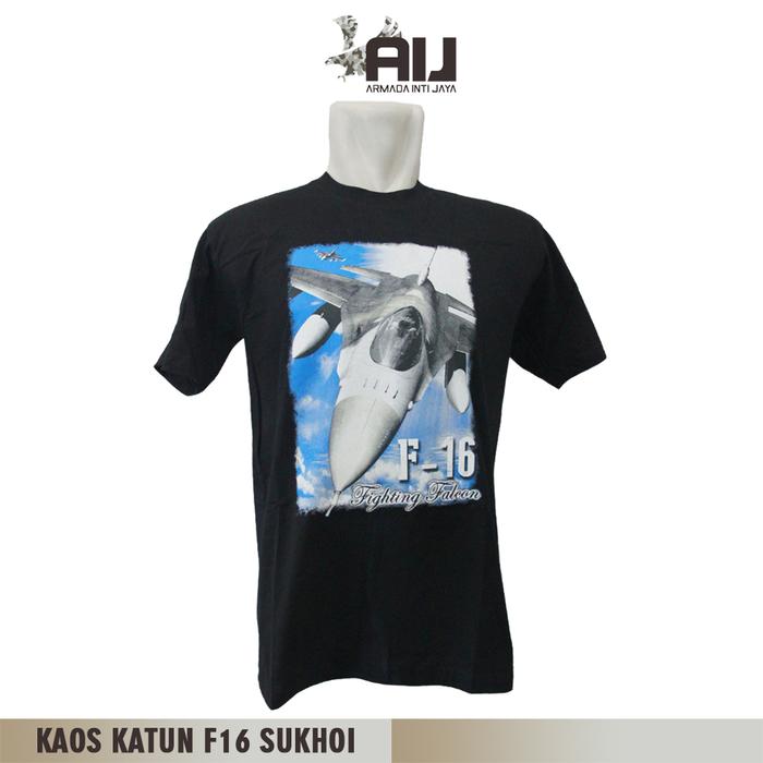 Kaos Katun F16 Sukhoi | Kaos Katun Sablon Gambar
