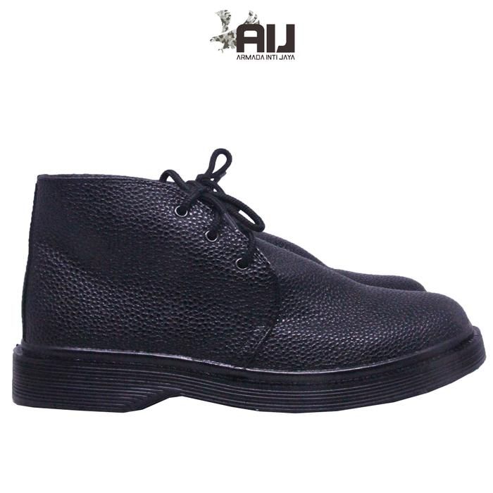 Sepatu PDH Tali Jeruk DNA | Sepatu PDH Pria Kulit Jeruk Hitam