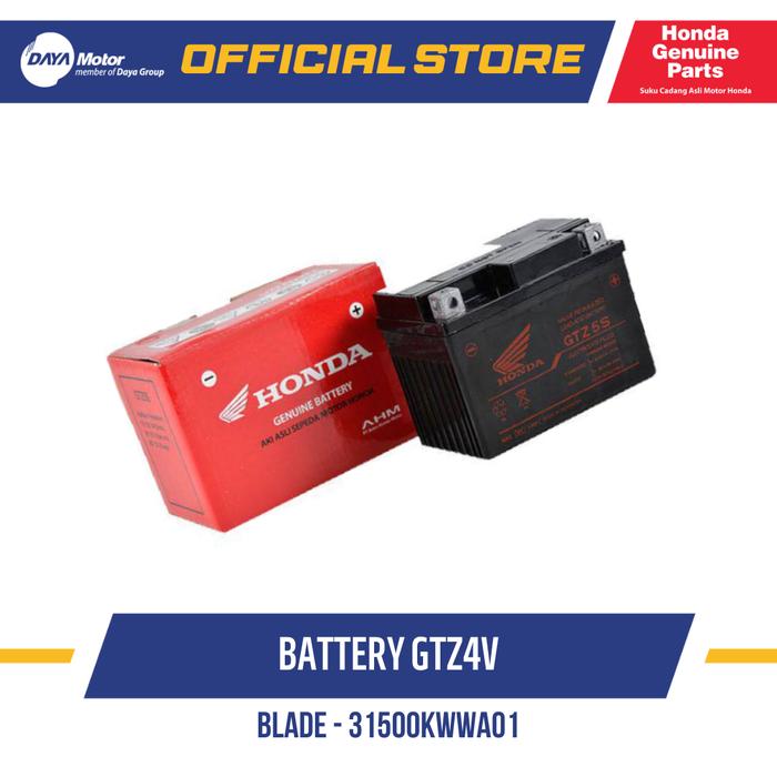 31500KWWA01 ACCU BATTERY GTZ4V HONDA BEAT, BLADE, REVO, SPACY