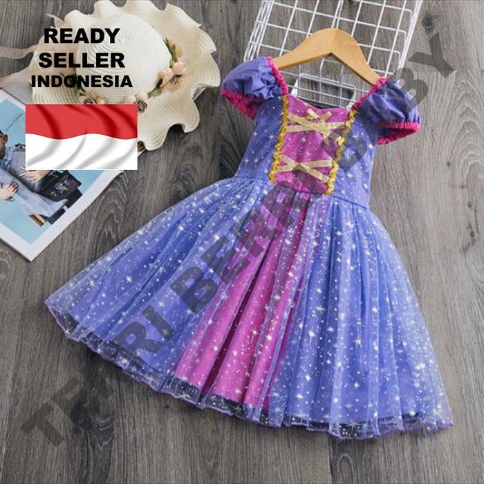 Best Dress baju kostum princess gaun prinses rapunzel rapunsel anak