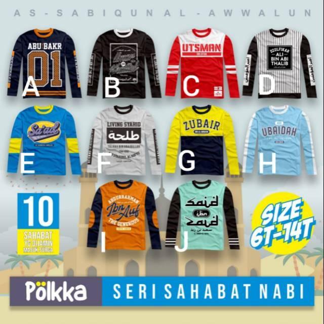 Kaos junior seri sahabat nabi