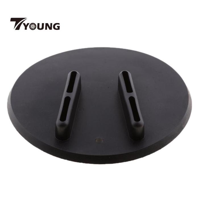 [In Stock] Hitam Motor Sepeda Kickstand Jiffy Stand Coaster Pad Puck