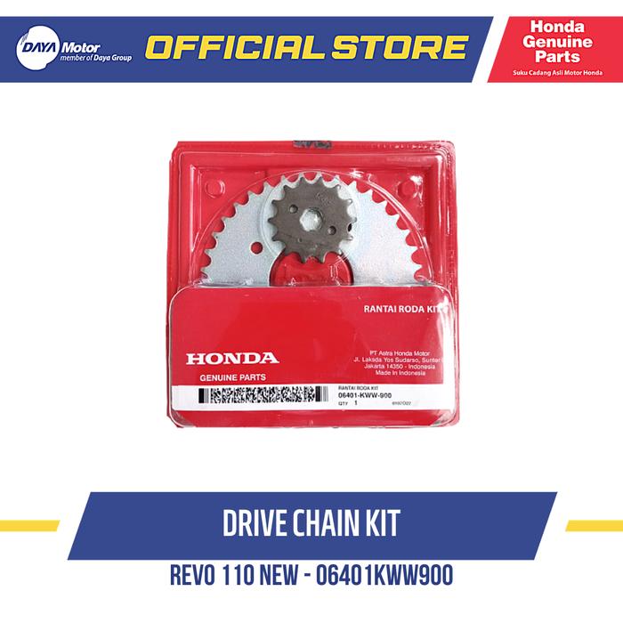 06401KWW900 Rantai Roda Kit (Drive Chain Kit) BLADE, REVO 110 NEW