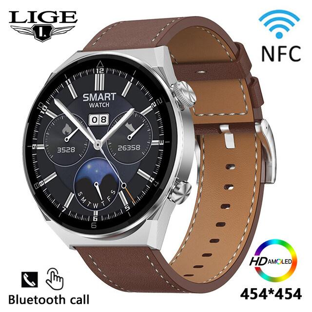 Diskon LIGE AMOLED Layar 454*454 Baru Jam Tangan Pintar Pria Olahraga