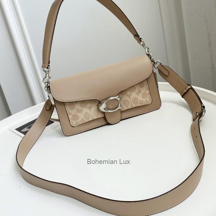 COACH Tabby 26 Crossbody Shoulder Bag In Signature Khaki Colorblock