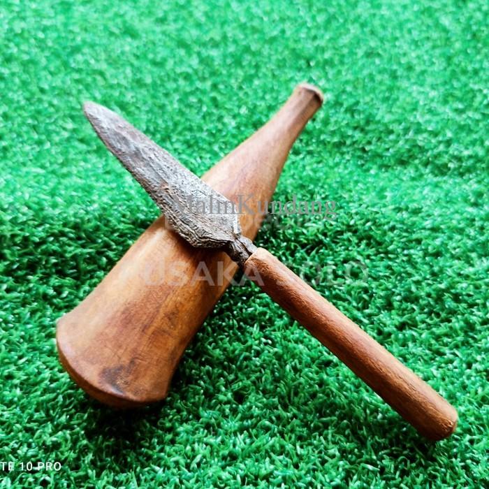 PUSAKA TOMBAK KECIL UNIK ASLI TUA LENGKAP antik