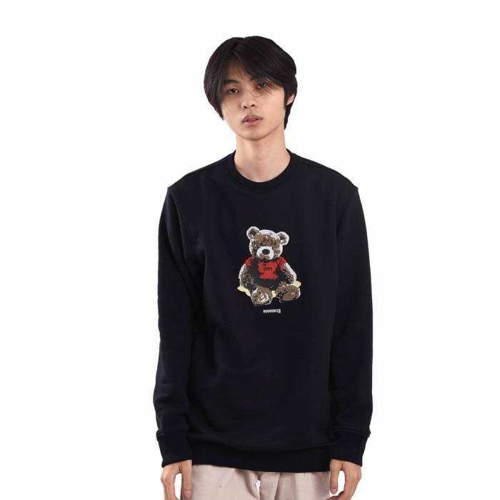 Fhh014- Roughneck Ss143 Black Kiddy Joy Crewneck