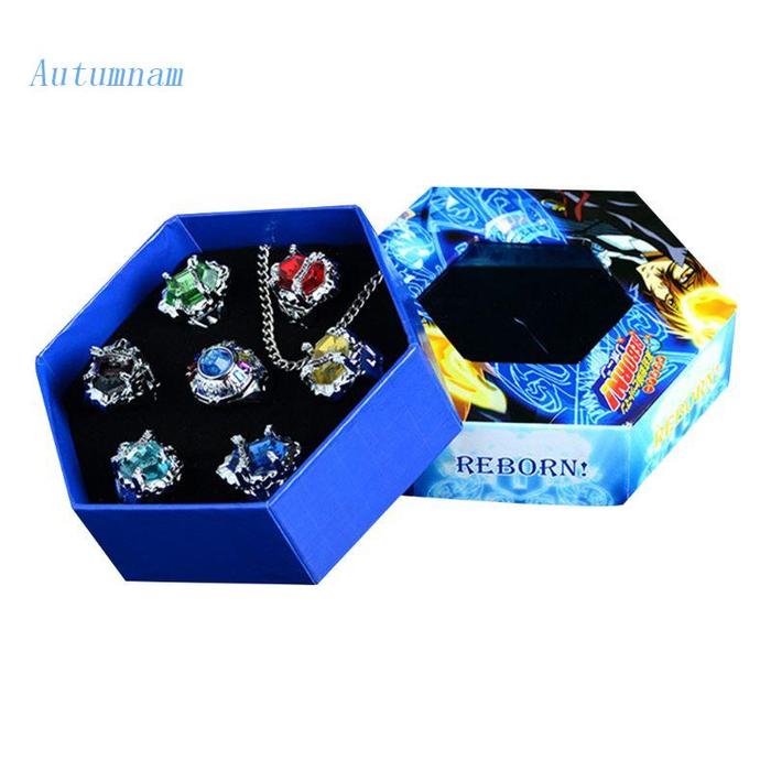 Autu Katekyo Hitman Reborn Vongola Alloy Rings Anime Cosplay Cincin