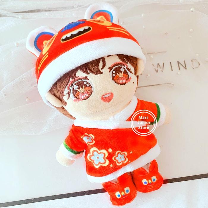 20cm BTS EXO GongJun Wang Yibo Cai Xukun Doll Traditional Tang Suit