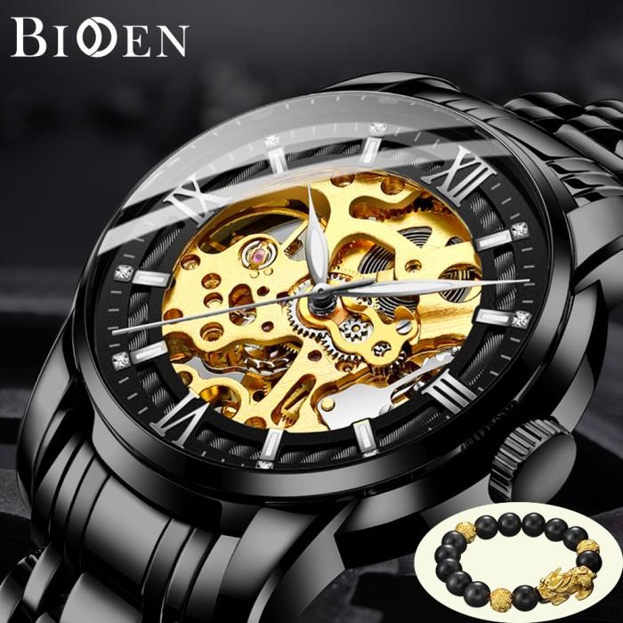Jam Tangan BIDEN Pria Mekanik Otomatis Original AntiAir Fashion