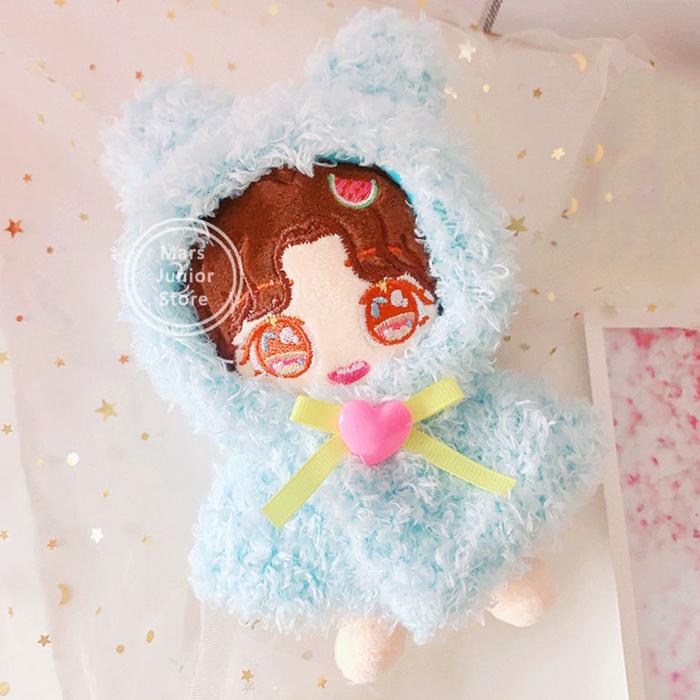 15CM EXO Black Lisa Jennie pink Ikun BTS Doll Clothes Blue Dog Cloak