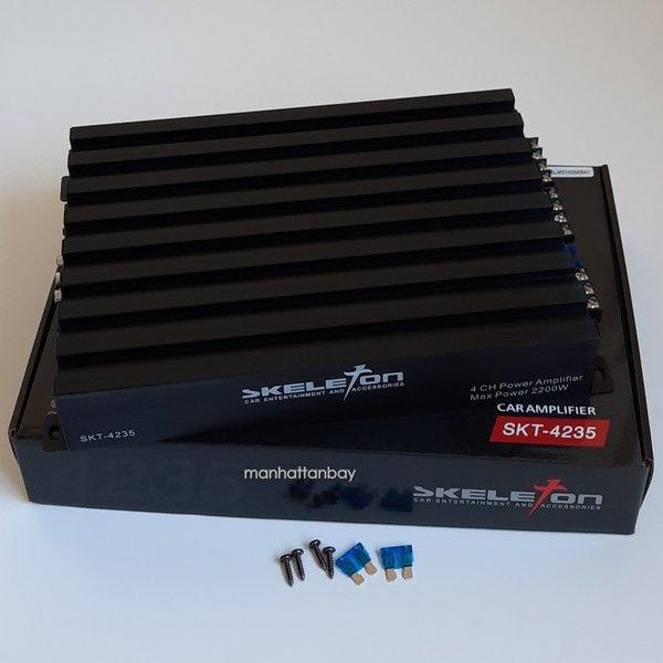 Jual Power Amplifier Mobil 4 Channel Skeleton Diskon