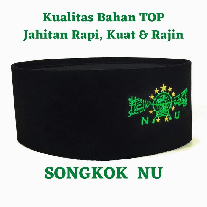 Songkok NU Terbaru Peci NU Hitam Songkok Pria Logo NU songkok nu