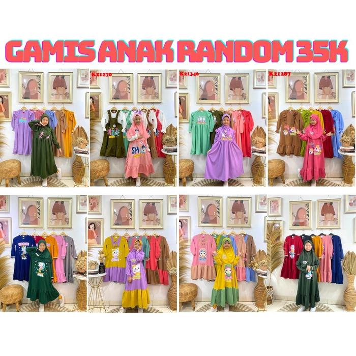 Gamis Anak Karakter Murah Bahan Voxy Premium