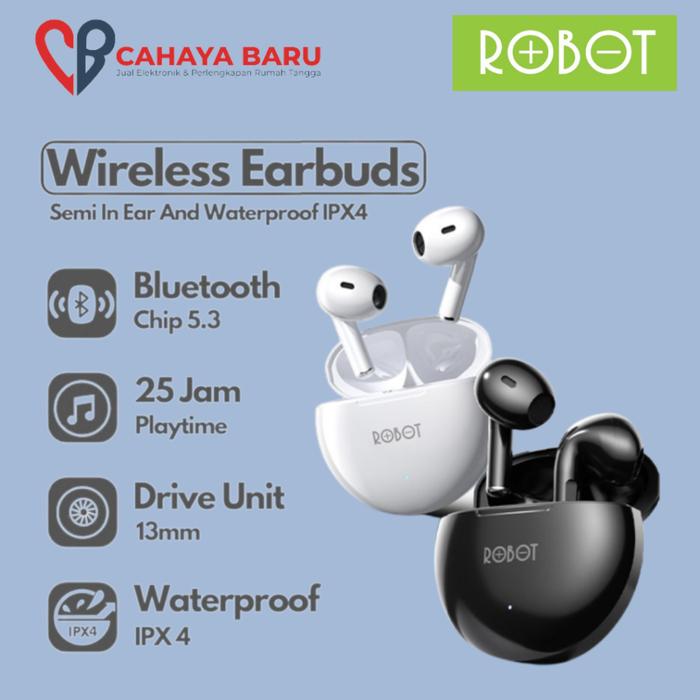 Earphone Robot Flybuds T10 Bluetooth 53 True Wireless