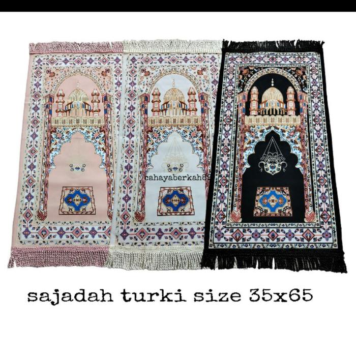SAJADAH MUKA / SAJADAH TRAVEL / SUEDE TAMBANG / SUEDE ARBAIN 3 PER 4 /