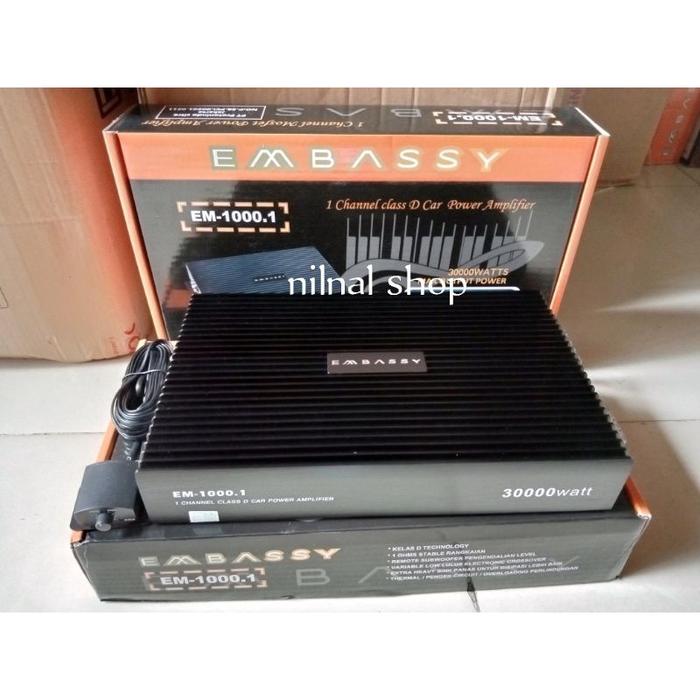 " Power Monoblock Embassy 10001D Class D 3000Watt Tenaga Badak