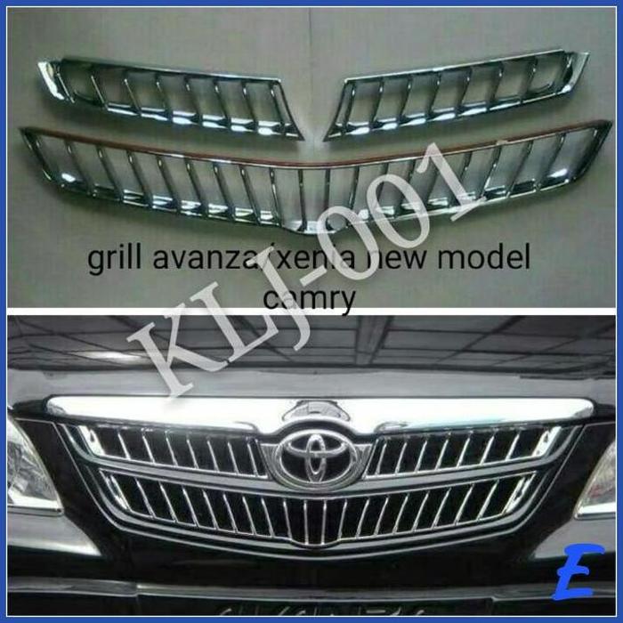 " List Grill Bumper Depan Mobil Toyota Avanza Xenia Vvti Model Camry