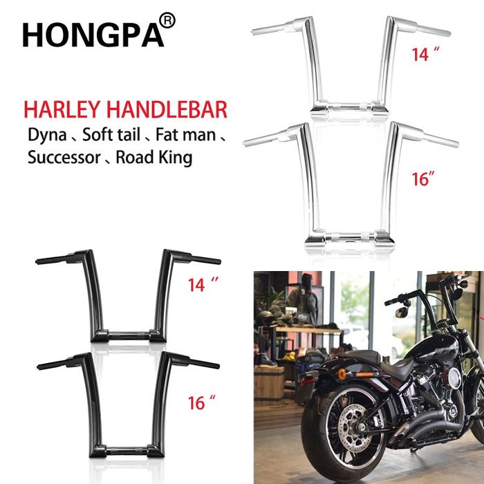 " Stang Motor 14 "16" Untuk Harley Dyna Fatboy Successor Road King "