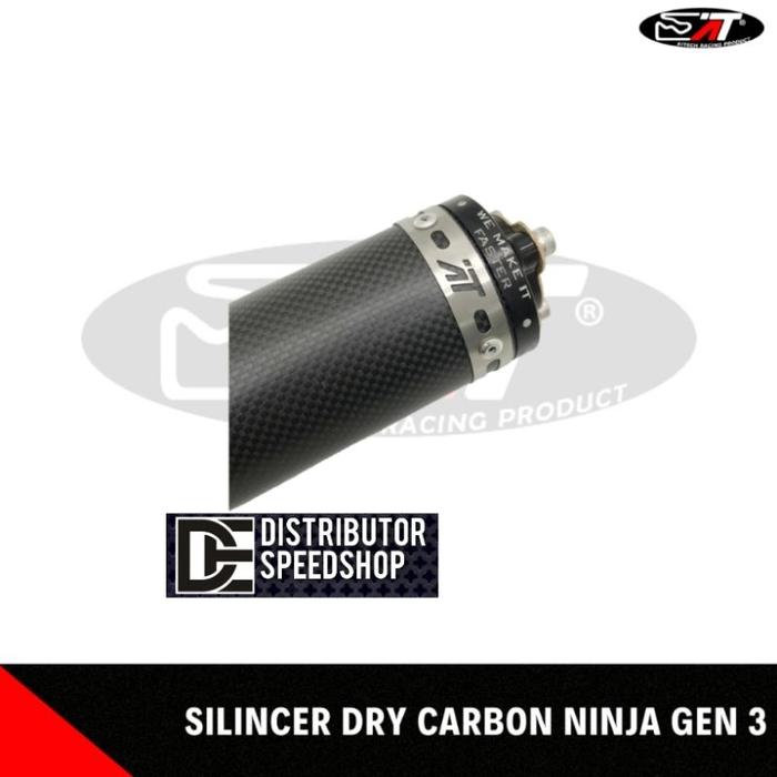 " Silincer Only Knalpot Aitech Ai-Tech Sier Black & Carbon Kevlar