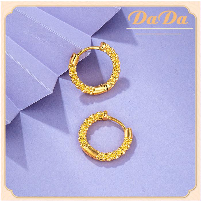 Anting Mas 1 Gram Asli/emas24karat Mas Asli 24/Bunga Penuh Bintang Lin
