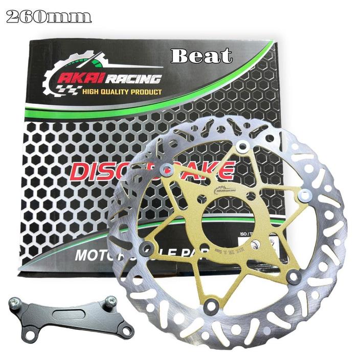 Piringan Cakram Depan Akai R Disc Brake 260mm Vario ,Beat ,Mio ,Mio J