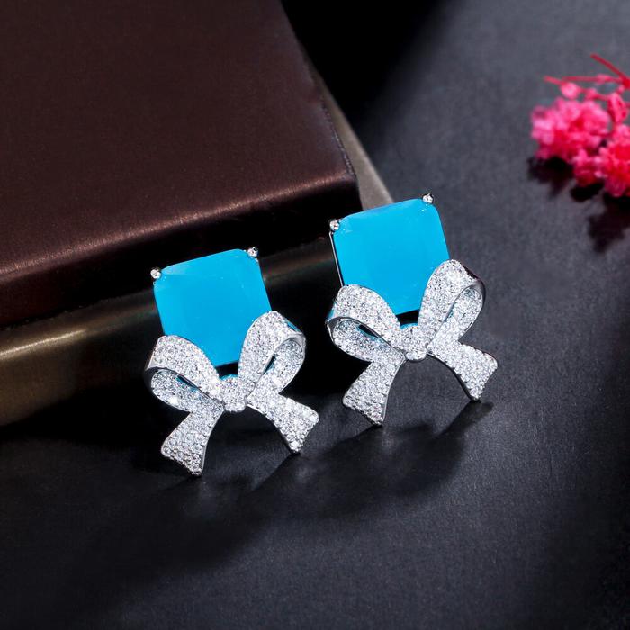 SEQUITO Perhiasan Wanita Mode Korea Anting-Anting Kancing Besar Simpul